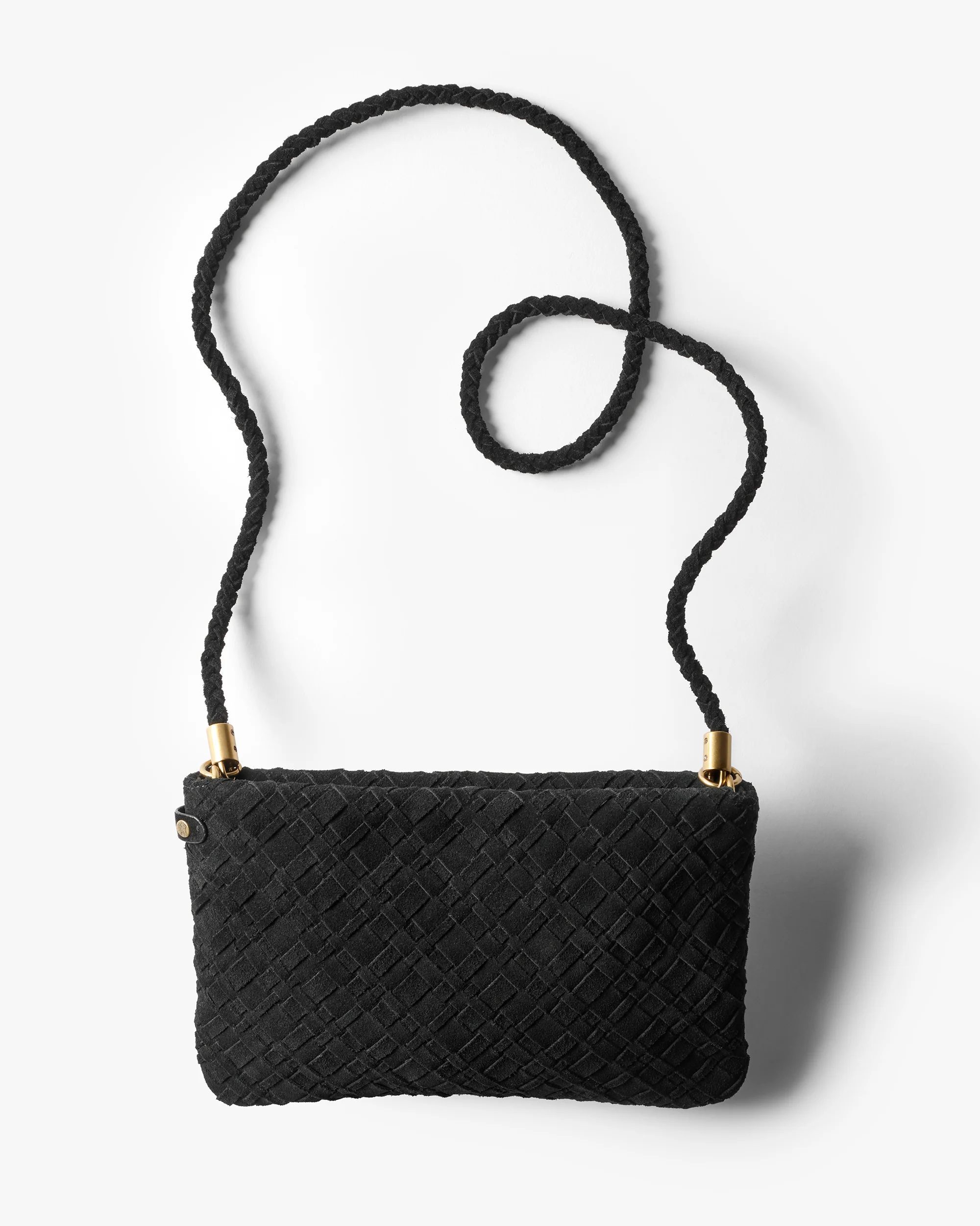 STARLING WOVEN CLUTCH - Black - Image 3