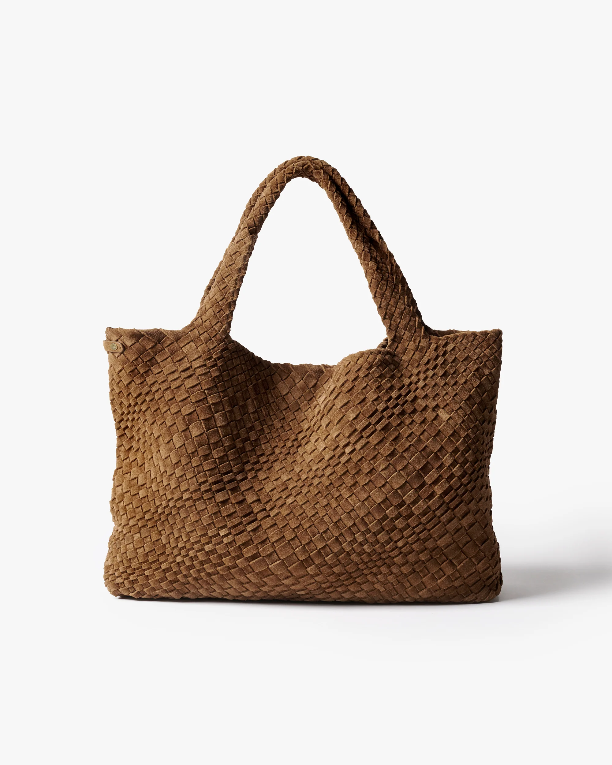 WILLET WOVEN SHOULDER BAG - Chestnut